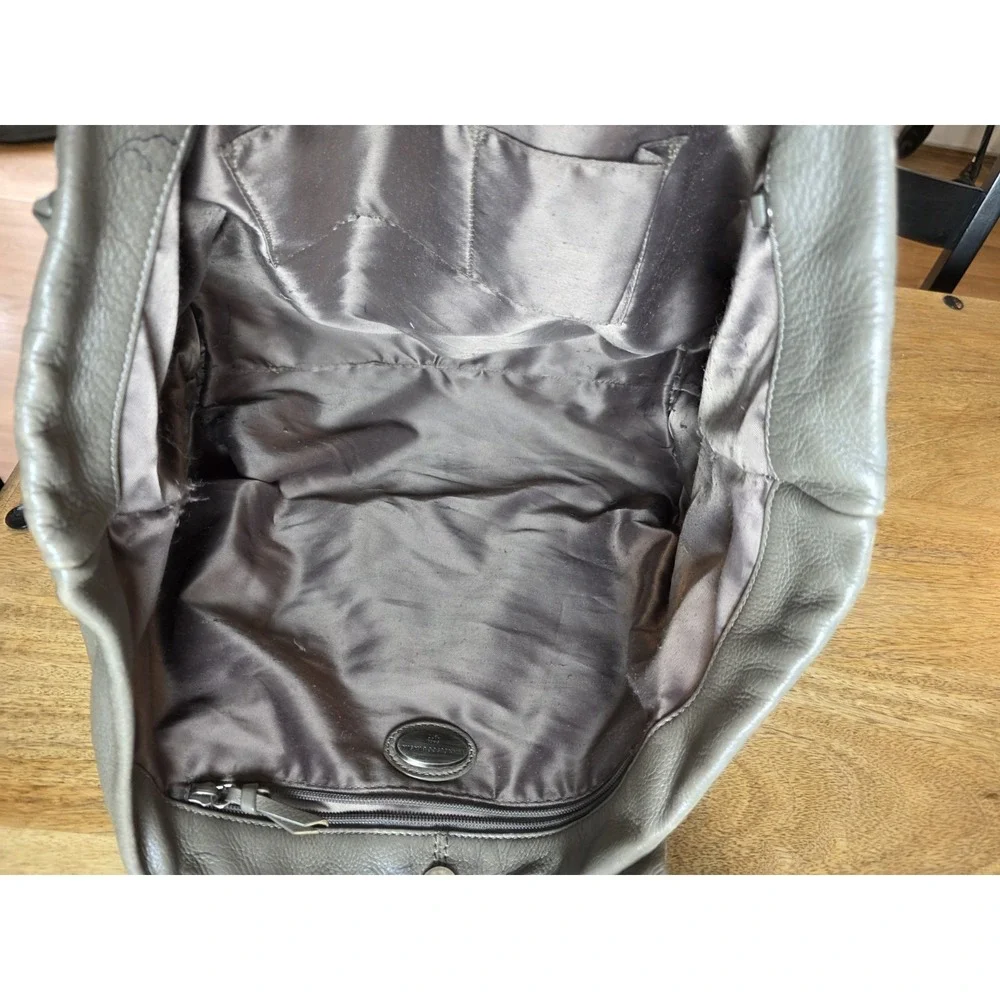 francesco biasia handbag Taupe Leather Hobo Large Shoulder Bag